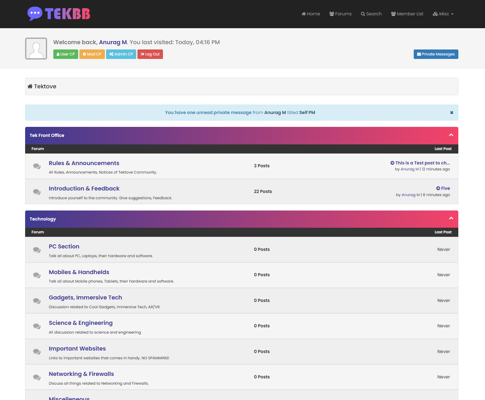 TekBB Theme